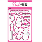 Pink and Main Singing Snowmen Clear Stamp and Die Set product image 2