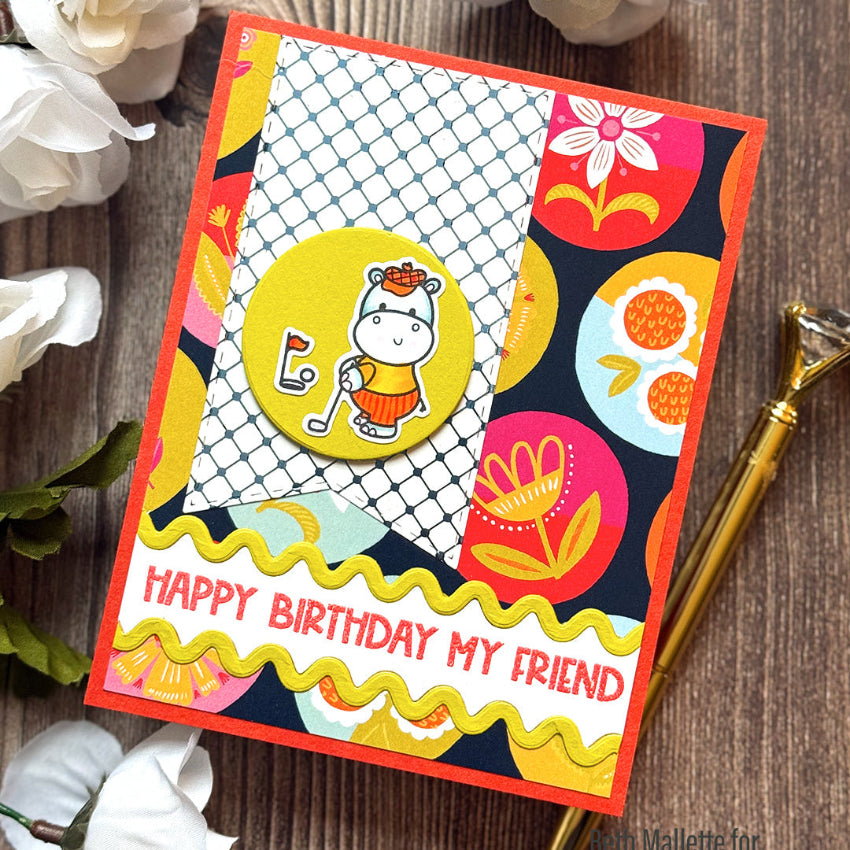 Pink and Main Sky Blue CheerFoil Roll pmf352 happy birthday