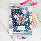 Pink and Main Sky Blue CheerFoil Roll pmf352 snowflakes
