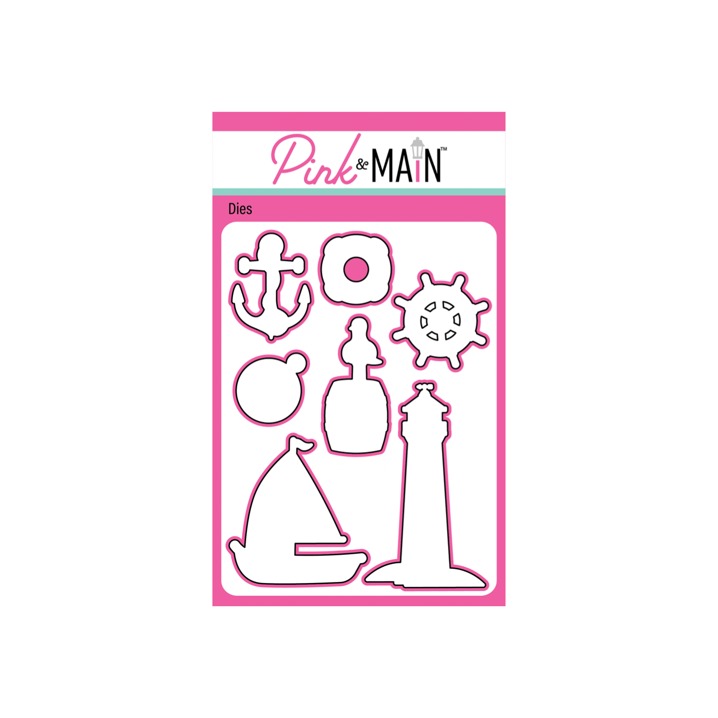 Pink and Main Smooth Sailing Clear Stamp and Die Set product image 2
