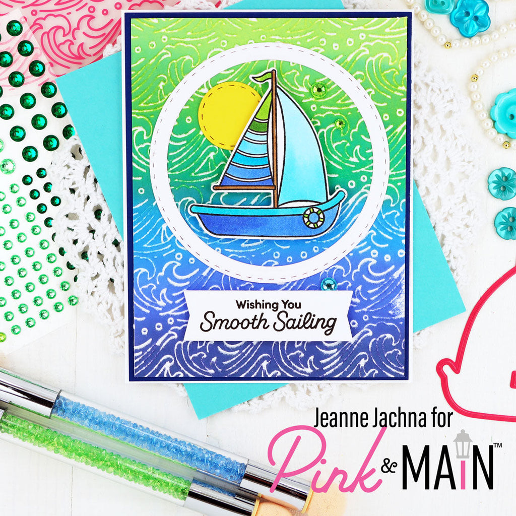 Pink and Main Smooth Sailing Clear Stamps pm0798 sunshine