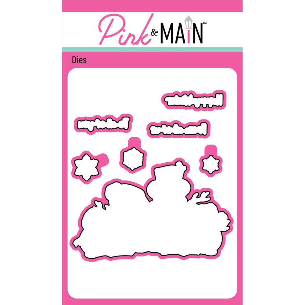 Pink and Main Snow Family Clear Stamp and Die Set image 2