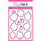 Pink and Main Snow Pals Clear Stamp and Die Set image 2