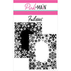 Pink and Main Snowflake Frames Foilables Panels pmf274