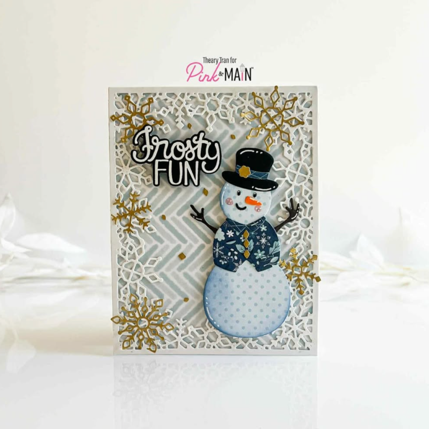 Pink and Main Snowman Friend Dies pnm801 gold