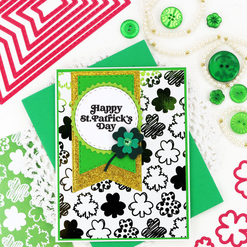 Pink and Main So Lucky Rub-Ons pmr015 happy st. patrick's day
