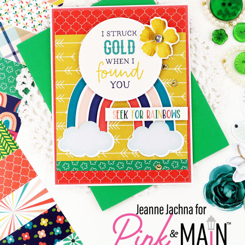 Pink and Main So Lucky Set 2 8.5 x 5.5 inch Paper Pack pmp192 rainbow