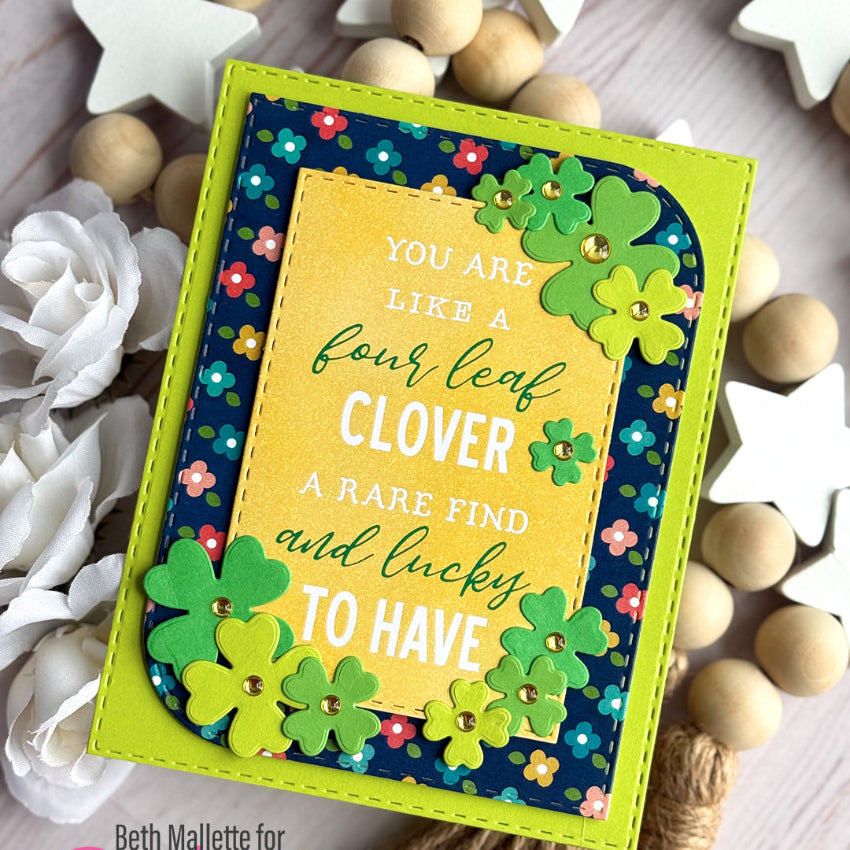 Pink and Main So Lucky Set 2 8.5 x 5.5 inch Paper Pack pmp192 shamrocks