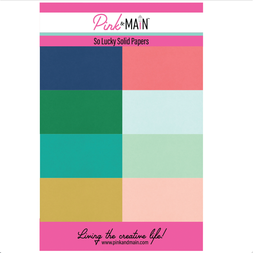 Pink and Main So Lucky Solids 8.5 x 5.5 inch Paper Pack pmp193