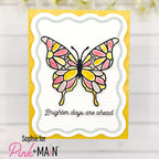 Pink and Main So Lucky Solids 8.5 x 5.5 inch Paper Pack pmp193 flowered butterfly