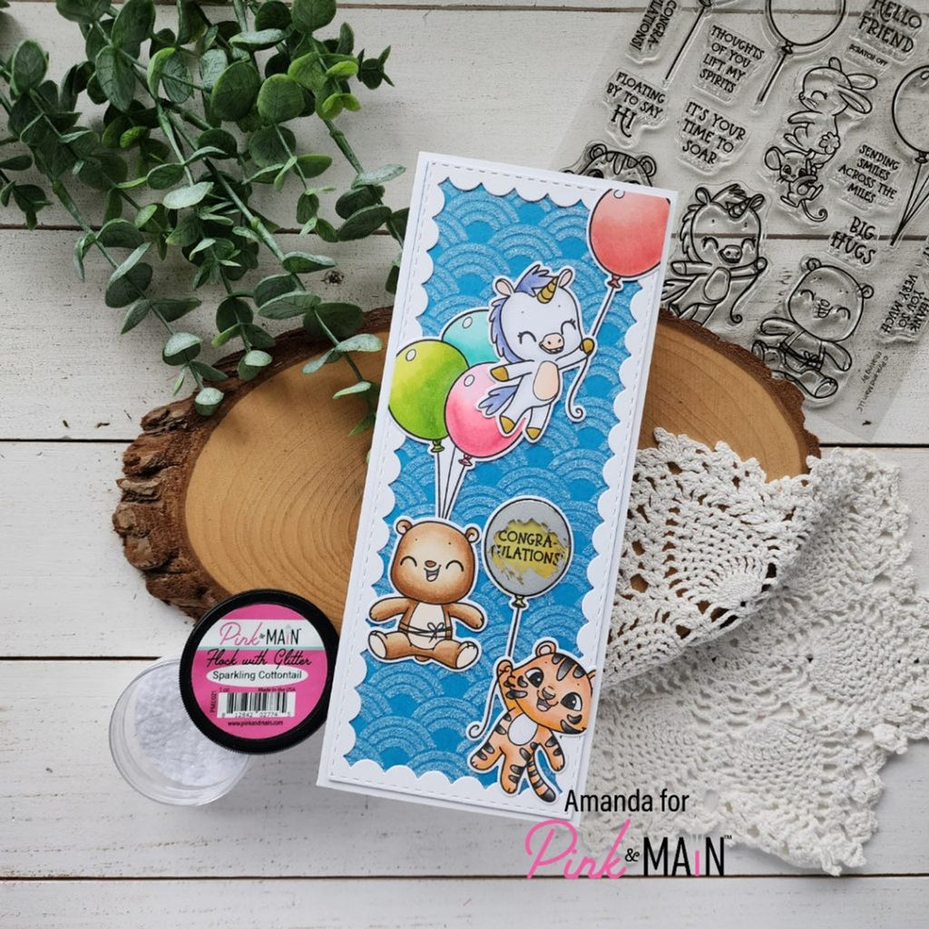 Pink and Main Sparkling Cotton Tail Flock pme021 balloons