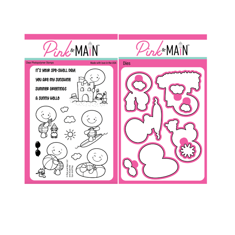 Pink and Main Spe-Shell Day Clear Stamp and Die Set