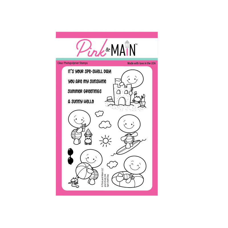 Pink and Main Spe-Shell Day Clear Stamp and Die Set product image 1
