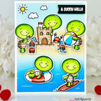 Pink and Main Spe-Shell Day Clear Stamps pm0800 hello