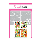 Pink and Main Spooky Hello Stencils pms138