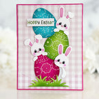 Pink and Main Spring Gingham 8.5 x 5.5 inch Paper Pack pmp189 bunnies and plaid