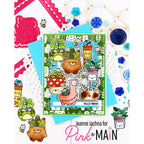 Pink and Main Spring Leaves Foilables Sheets pmf300 hello