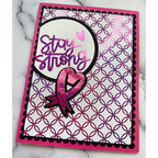 Pink and Main Stay Strong Adhesive Transfer Stickies PMF108 pink ribbon