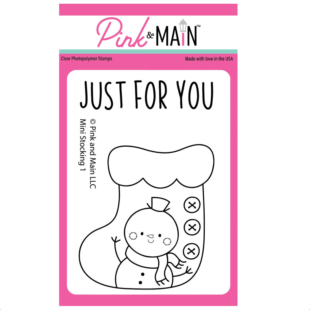 Pink and Main Stocking Mini 1 Clear Stamps pm0913