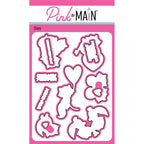 Pink and Main Stole My Heart Clear Stamp and Die Set image 2
