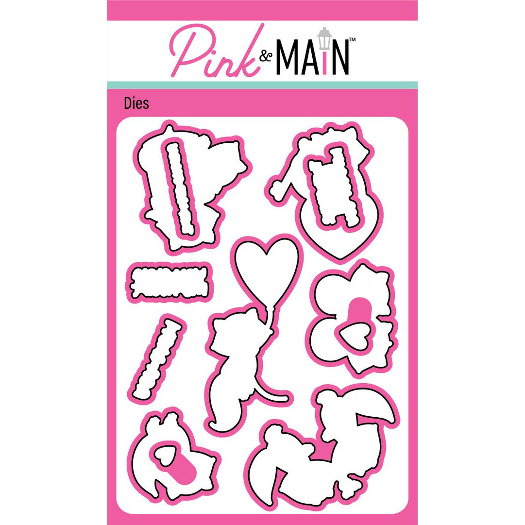 Pink and Main Stole My Heart Clear Stamp and Die Set image 2