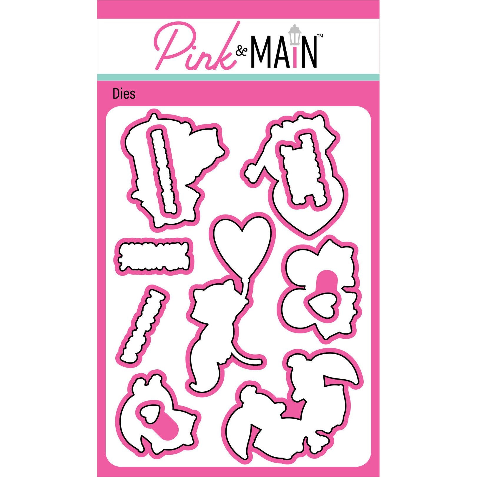Pink and Main Stole My Heart Coordinating Dies pnm706