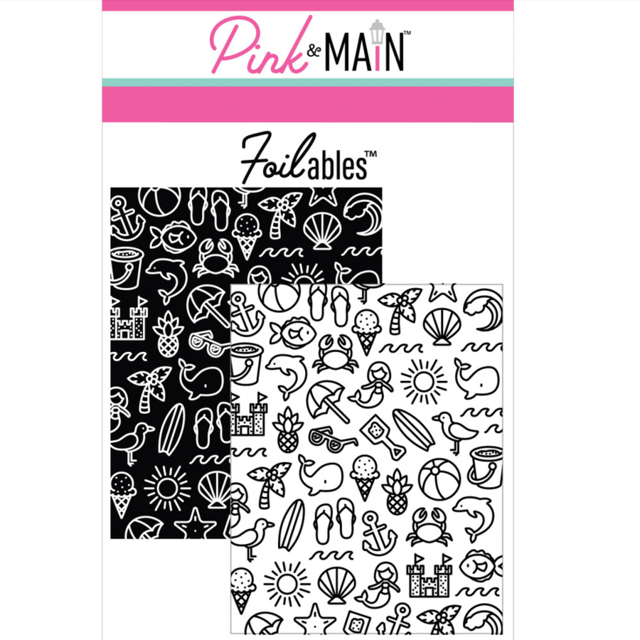 Pink and Main Summer Fun Icons Foilables Panels pmf411