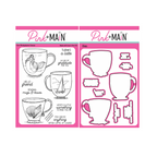 Pink and Main Summer Mugs Clear Stamp and Die Set