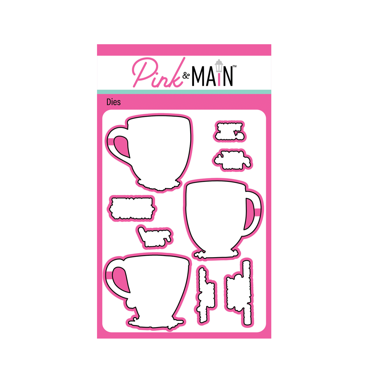 Pink and Main Summer Mugs Clear Stamp and Die Set product image 2