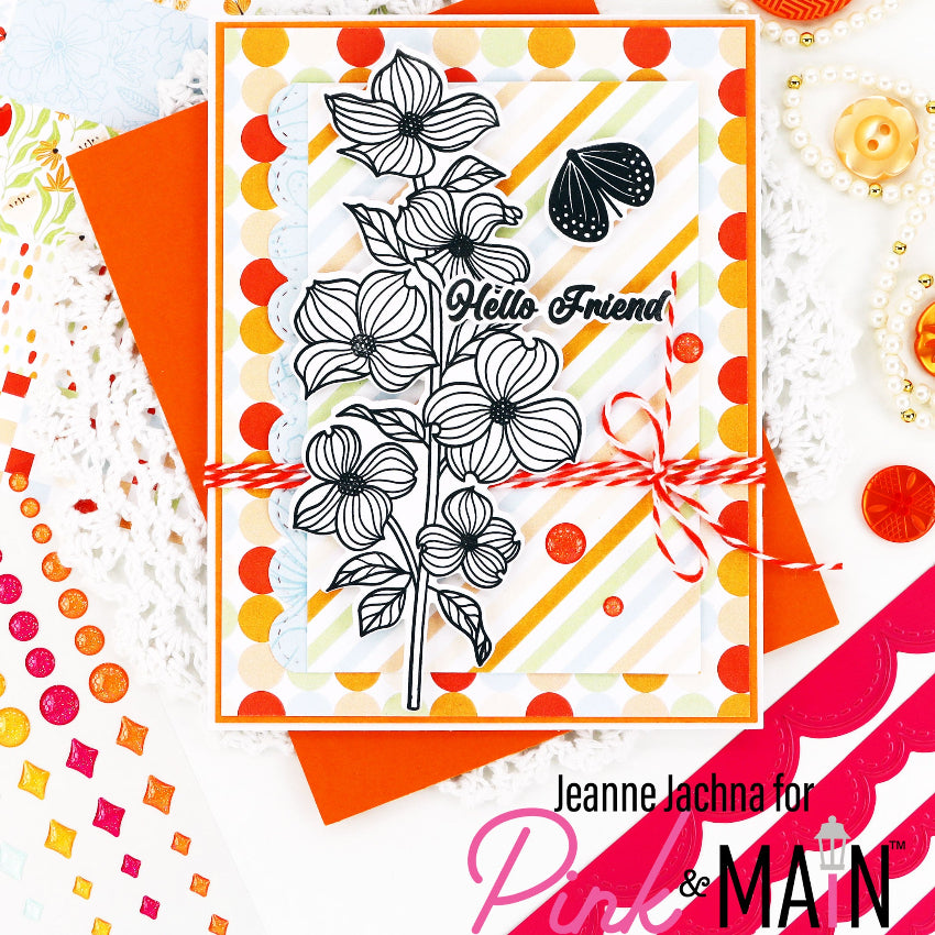 Pink and Main Sunrise 8.5 x 5.5 inch Paper Pack pmp199 polka dots