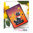 Pink and Main Sweet Garden Foilables Sheets pmf417 black cat fall leaves card