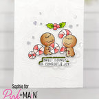 Pink and Main Sweet Tidings Clear Stamps pm0917 red striped candies card