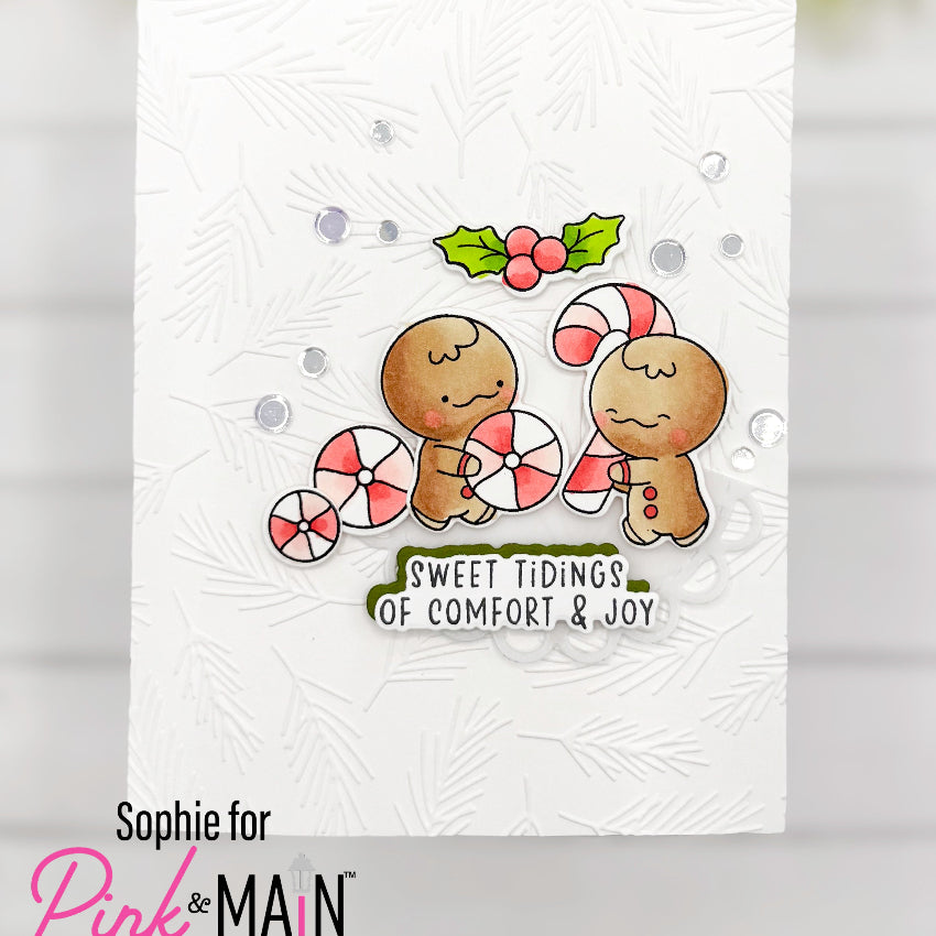 Pink and Main Sweet Tidings Dies pnm920 comfort and joy card