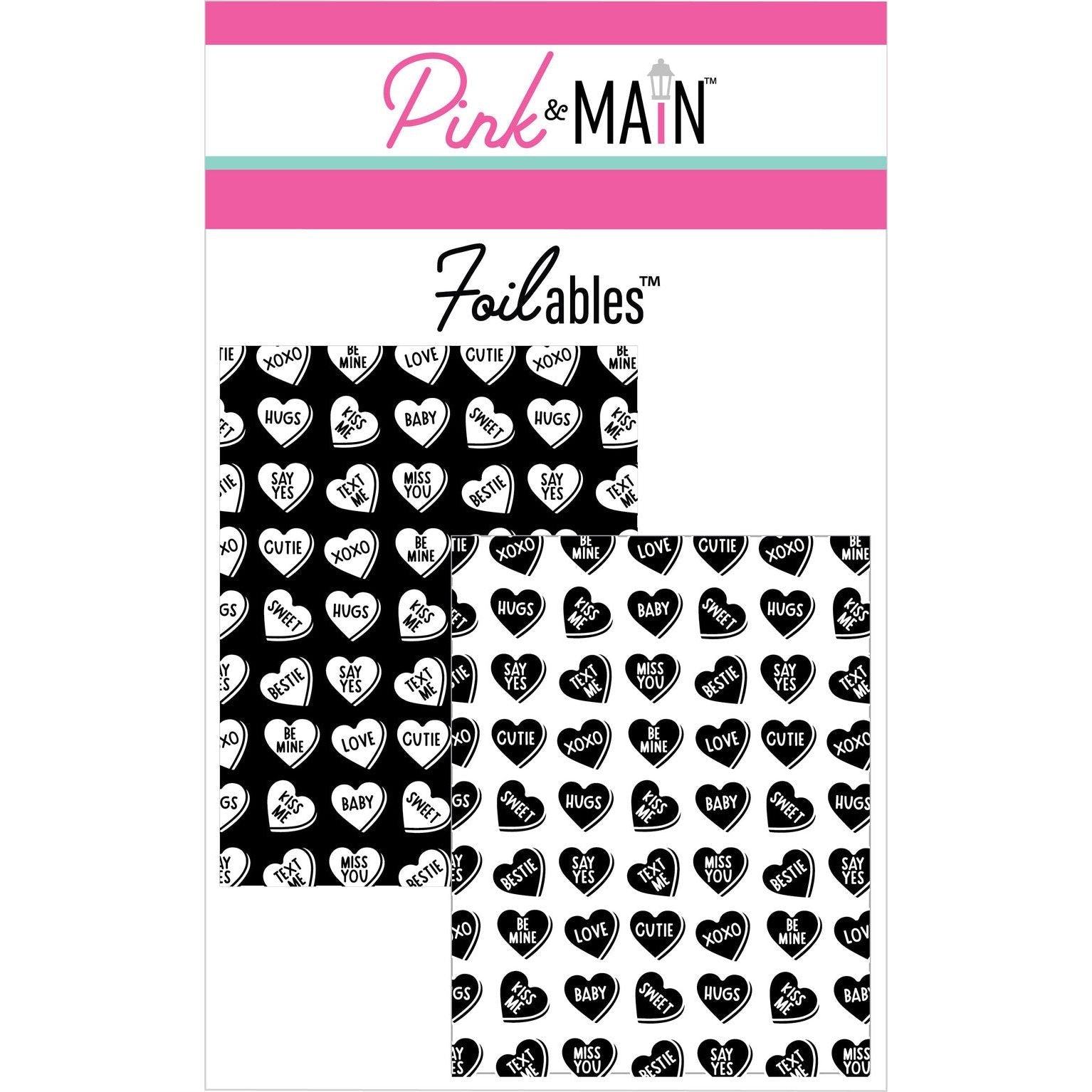 Pink and Main Sweethearts Foilables Panels pmf280