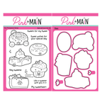 Pink and Main Sweets For My Sweet Clear Stamp and Die Set
