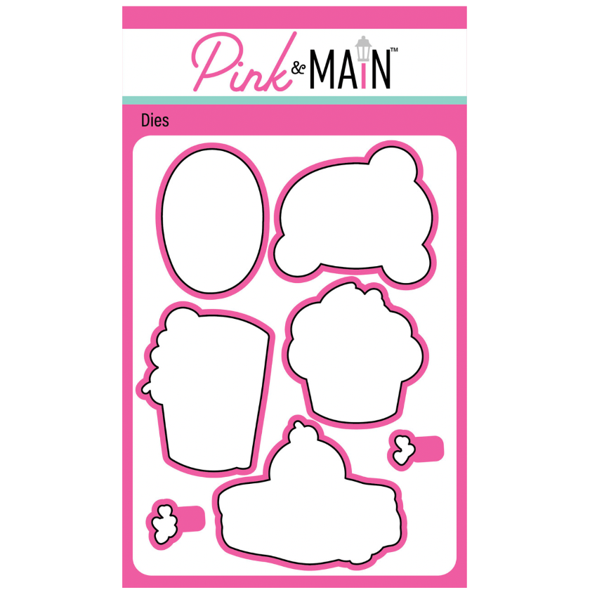 Pink and Main Sweets For My Sweet Clear Stamp and Die Set image 2