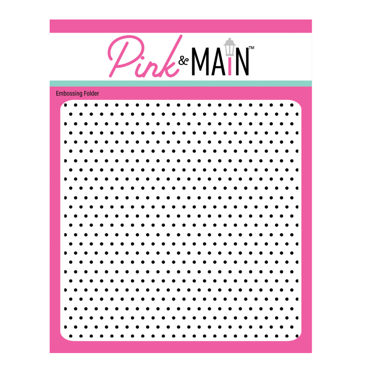 Pink and Main Swiss Dot 6x6 Embossing Folder pmt102