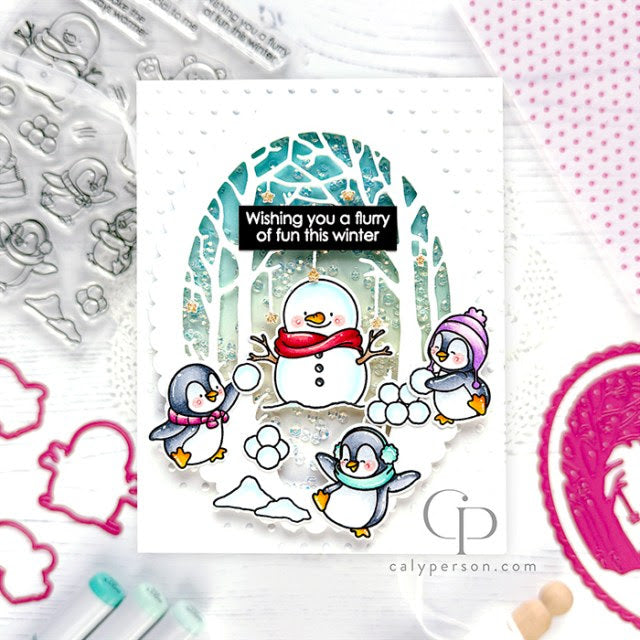 Pink and Main Swiss Dot 6x6 Embossing Folder pmt102 winter | color-code:ALT01