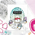 Pink and Main Swiss Dot 6x6 Embossing Folder pmt102 winter | color-code:ALT01