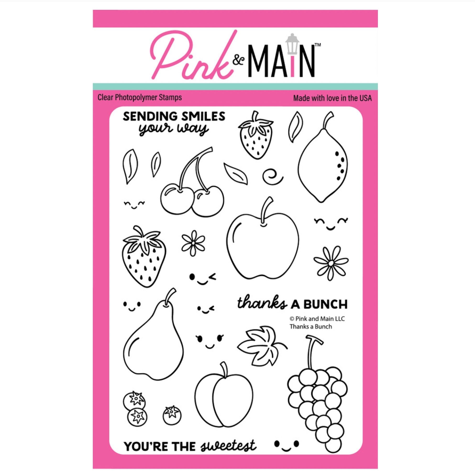 Pink and Main Thanks a Bunch Clear Stamps pm0888