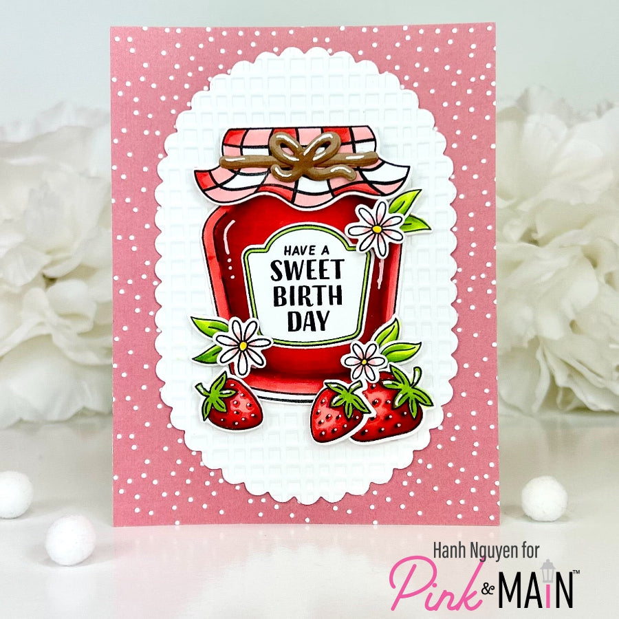 Pink and Main Thanks a Bunch Dies pnm887 have a sweet birthday card