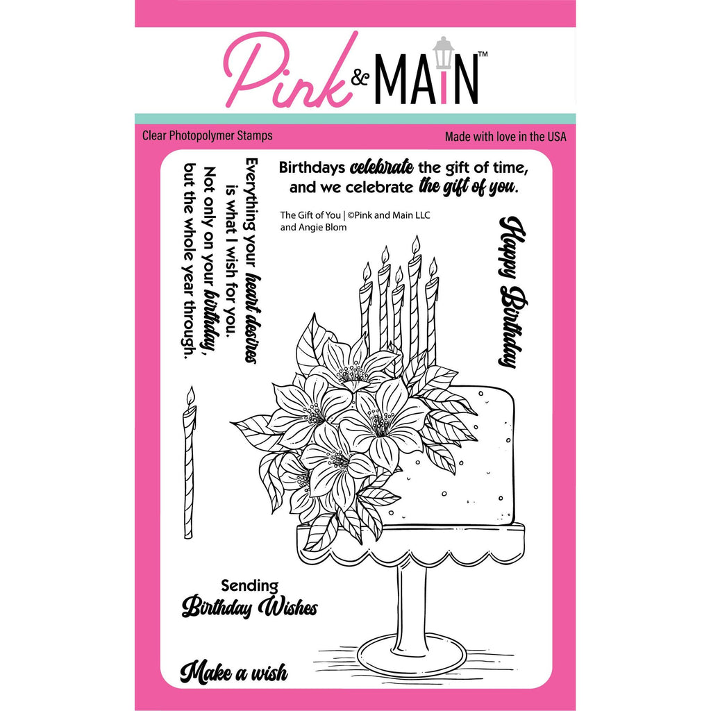 Pink and Main The Gift Of You Clear Stamp and Die Set stamp