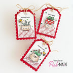 Pink and Main The Greens Sticky Gems Embellishments pme177 cute tags