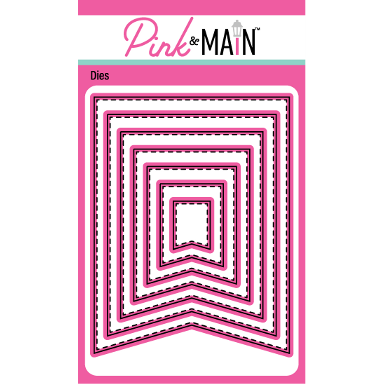 Pink and Main Thick Flag Banner Dies pnm670