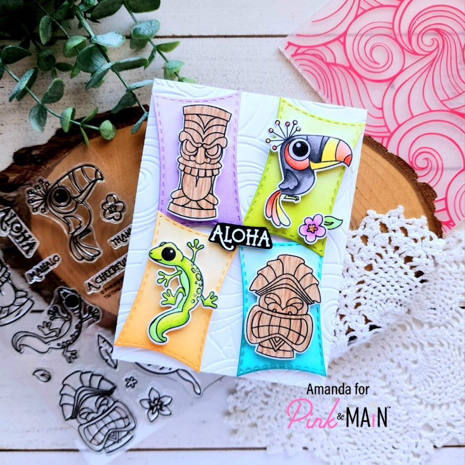 Pink and Main Tiki Times Dies PNM528 gecko