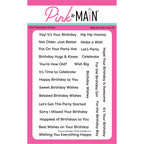 Pink and Main Time To Celebrate Clear Stamps pm0775
