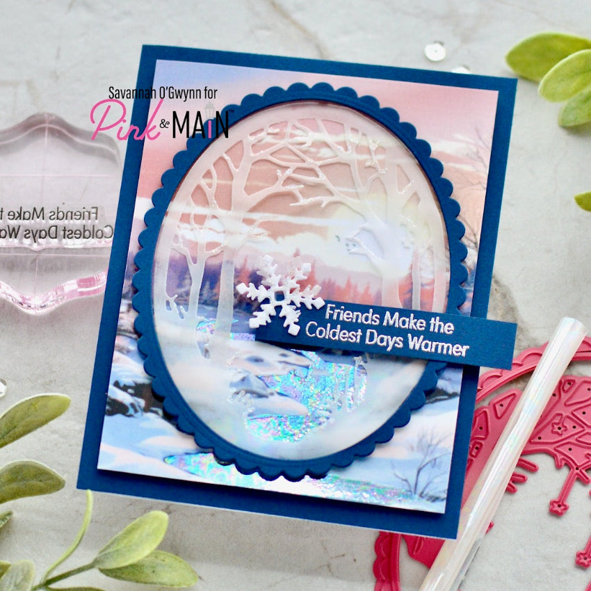 Pink and Main Translucent Opal CheerFoil pmf335 friends