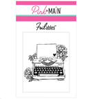 Pink and Main Typewriter Foilables Panels pmf400