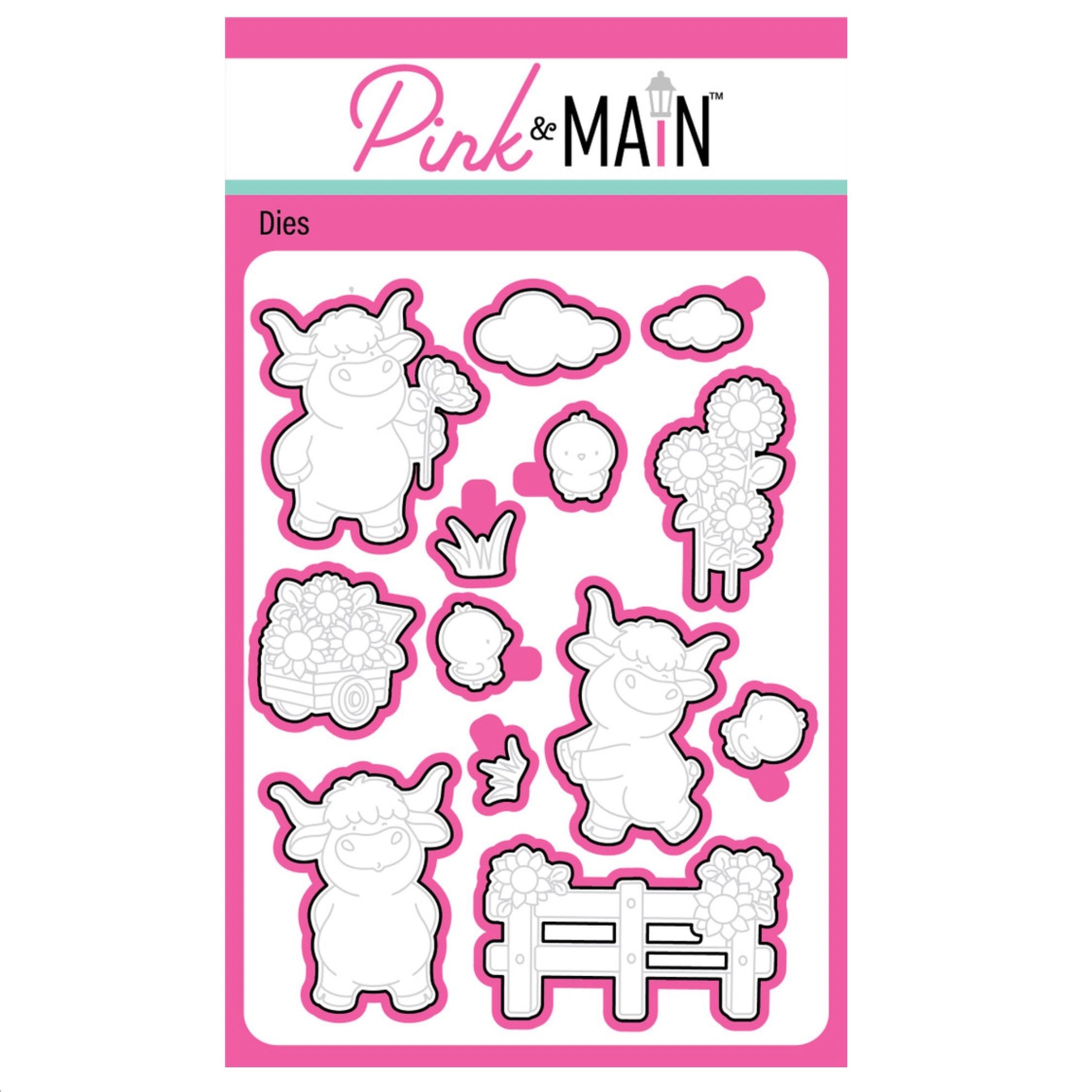 Pink and Main Udderly Adore You Clear Stamp and Die Set product image 2
