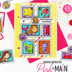Pink and Main Under the Sea 8.5 x 5.5 Paper Pack pmp200 yellow polka dots sending sunshine card